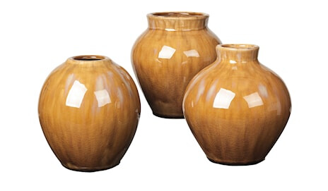 Ingrid Vase Sett med 3 Kanel