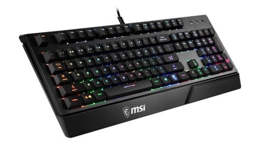 MSI Vigor GK20 - Gamingtastatur - Amerikansk Engelsk - Svart