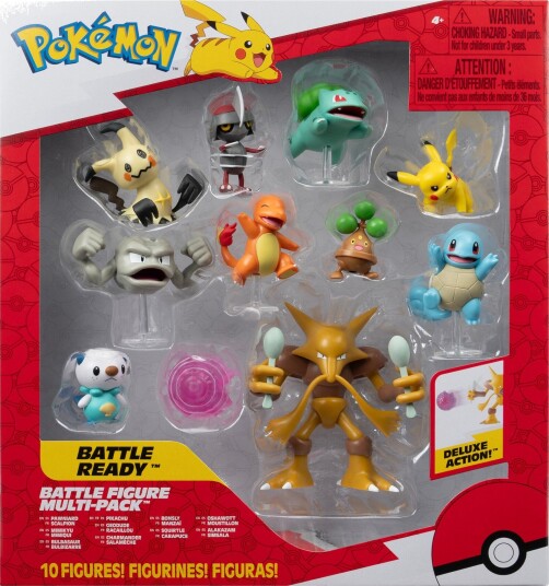 Pokémon Battle Figursett 10-Pack med Alakazam og Pikachu - Plastfigurer for barn fra 4 år Pokémon Battle Figursett 10-Pack med Alakazam og Pikachu - Plastfigurer for barn fra 4 år