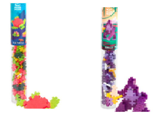 Plus PluSea Turtle & Gorilla / 2x 100 pcs Tube Bundle