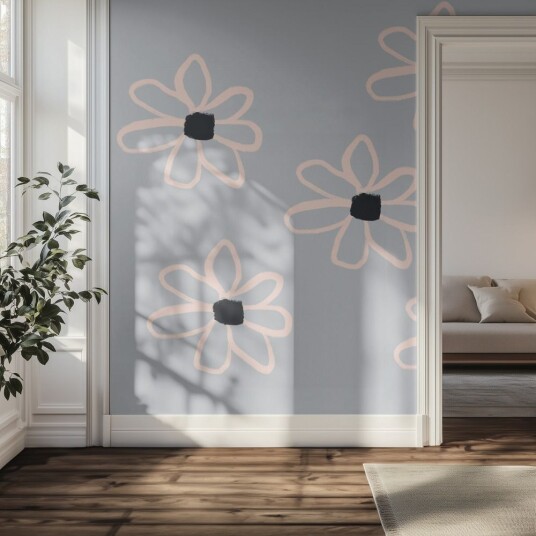 Tapet Blomstermønster Tapet Blomstermønster