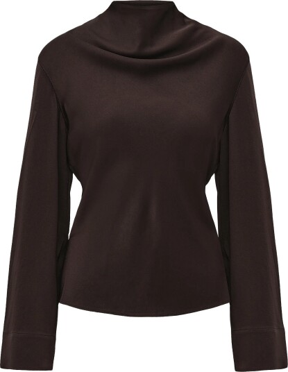 Ahlvar Gallery Ari Blouse DARK BROWN XL