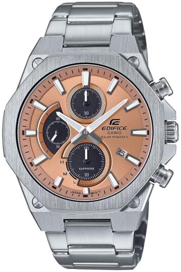 Casio Herreklokke EFS S570D 5AUEF Edifice Rosegullfarget/Stål Ø44 mm Casio Herreklokke EFS S570D 5AUEF Edifice Rosegullfarget/Stål Ø44 mm