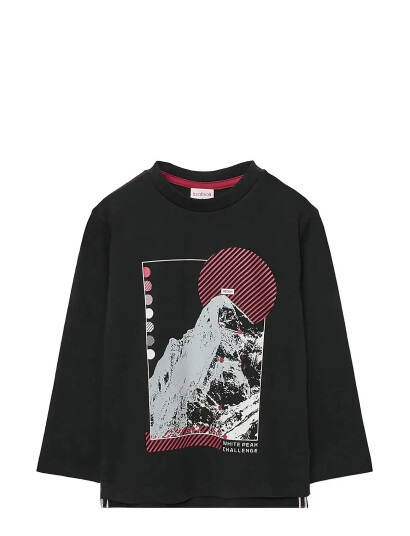 Boboli Knit T Shirt Black 110 Boboli Knit T Shirt Black 110