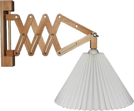 Sax vegglampe, E27, mørkt tre