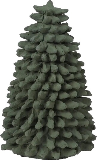 Broste Copenhagen Pulp Christmas Tree - THYME - H 21 cm