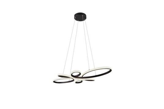 Trio Lighting Pendel Fly Matt svart