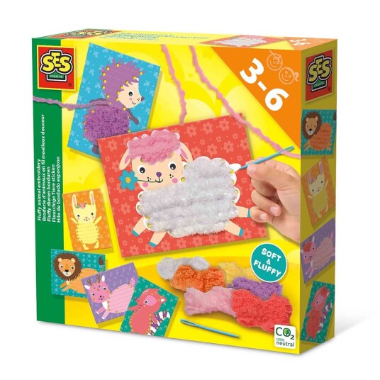 SES Creative Fluffy Animal Embroidery S14043