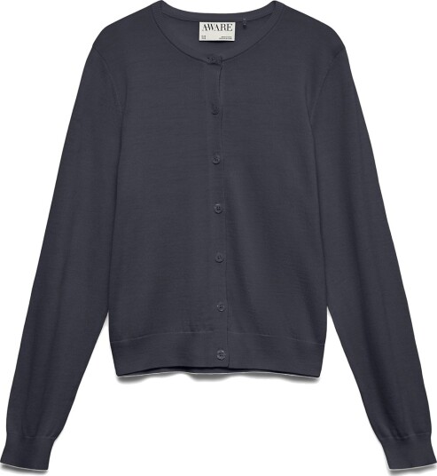 Vero Moda Awcara Ls O Neck Wool Cardigan Noos Navy XL