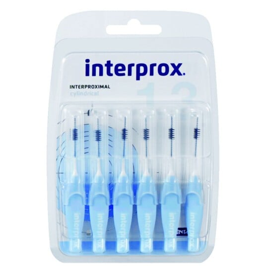 InterProx 4G Premium Space Brushes - Sylindrisk - 1,3 mm - LYS BLÅ