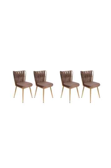 Hanah Home Sett med stoler 4 stk. - Kusak 1734167-01-0 1734164-04-0