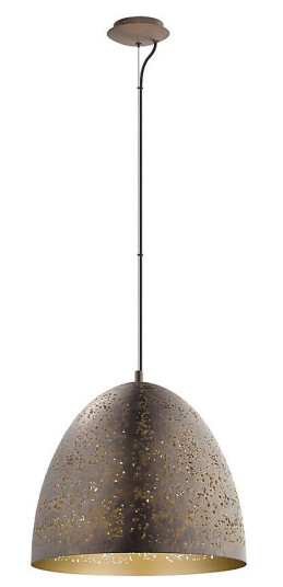 Eglo Safi Taklampe D40 cm, Brun/Gull