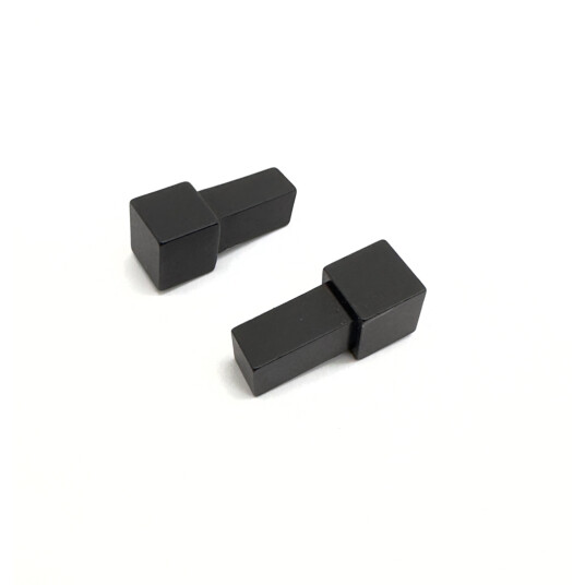 GENESIS HJØRNESTYKKE UTV. 12MM MATT SORT EDP 2-PK