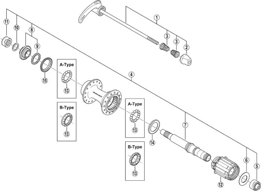 Shimano konus venstre til baknav FH-7800