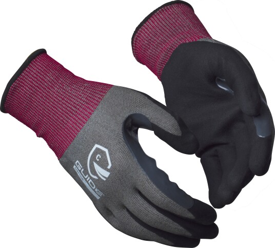 Guide Gloves 6604 Hanske nitrildyppet, kuttbeskyttelse C, touch 8, Klær