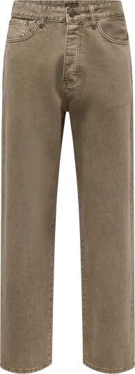 ONLY & SONS Onsfade Loose Col Box 1427 Azg Dnm Ka   DESERT TAUPE   33 x 34