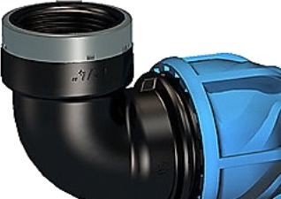 GF Georg Fischer 25 mm x 3/4" Vinkel 90° iJojnt PP EPDM PN16 GF Georg Fischer 25 mm x 3/4" Vinkel 90° iJojnt PP EPDM PN16