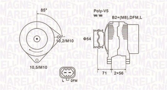 Dynamo MAGNETI MARELLI 063731960010