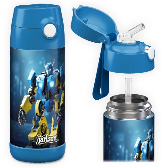 Jarlson Drikkeflaske Robot 350ml CHARLI Jarlson Drikkeflaske Robot 350ml CHARLI