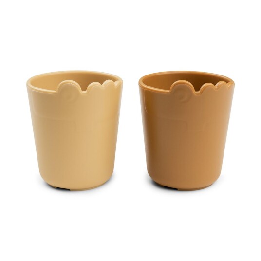 Done by Deer Kiddish Mini Mug 2 Pack Croco   Orange   Ø6.5X H 7.8CM