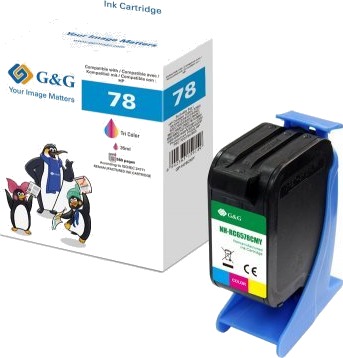 G&G 14693 C/Y/M blekkpatron 35 ml 560 sider