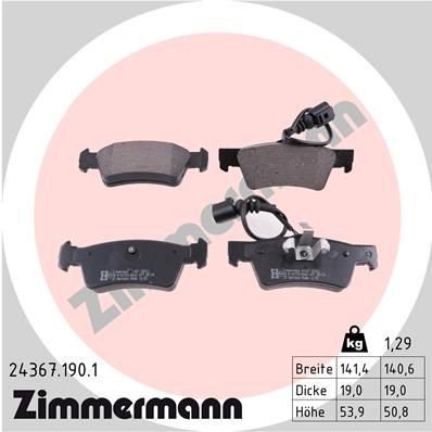 Bremseklosser ZIMMERMANN 24367.190.1