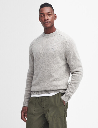 Barbour Barbour Grangetown Crew Neck Sweater - Grey - XXL Barbour Barbour Grangetown Crew Neck Sweater - Grey - XXL