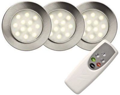 Downlightpakke 3 Pack LED med fjärrkontroll