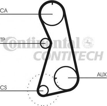 Registerreim sett CONTITECH CT630K4
