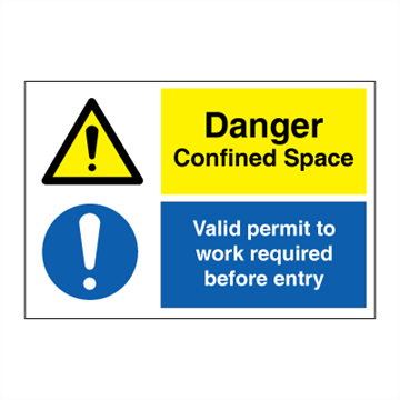 Jo Safety Danger Confined Space Valid permit to work Rigid Plast 200 x 300 mm IMO 120029RNR Jo Safety Danger Confined Space Valid permit to work Rigid Plast 200 x 300 mm IMO 120029RNR
