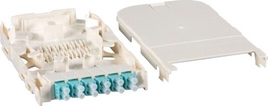 Efb Elektronik Ftth-Modul-Lcapc, Lc, Os2, Rackmontering, 0.5U, Grønn, Hvit, 106 Mm