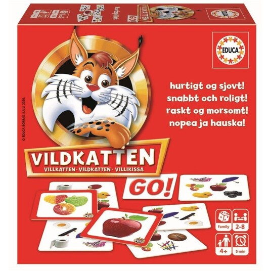 Vildkatten GO Kortspill - Bærbart Spill for Barn (2-8 spillere, 4+ år) Vildkatten GO Kortspill - Bærbart Spill for Barn (2-8 spillere, 4+ år)