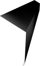 Isola Takfotbeslag shingel/takbelegg stål 120mm sort 2 meter Isola Takfotbeslag shingel/takbelegg stål 120mm sort 2 meter