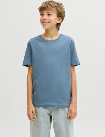 Jack & Jones Jjeorganic Basic Tee Ss O Neck Noos Jnr Blue 164