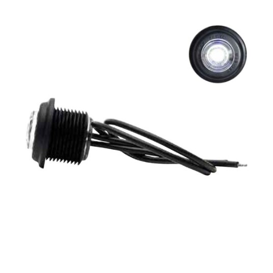 Parklys Strands Hvit LED   12/24V / 29 mm