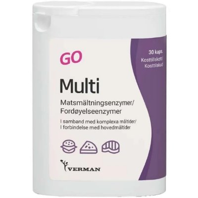 Multienzym go 30 kapsler Multienzym go 30 kapsler