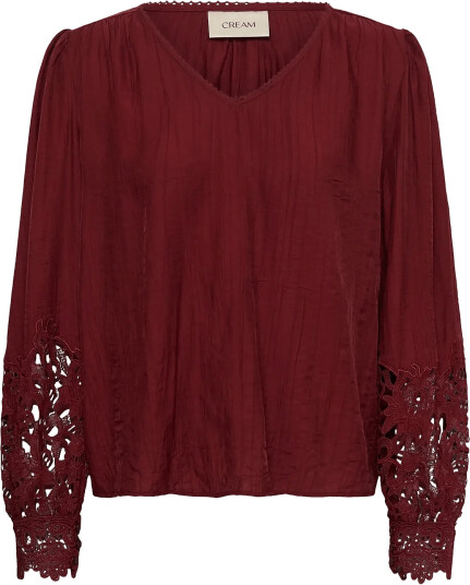 Cream Crtina Blouse Burgundy 42
