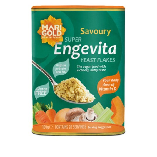 Marigold super yeast flakes vit D & B12 100 g Marigold super yeast flakes vit D & B12 100 g