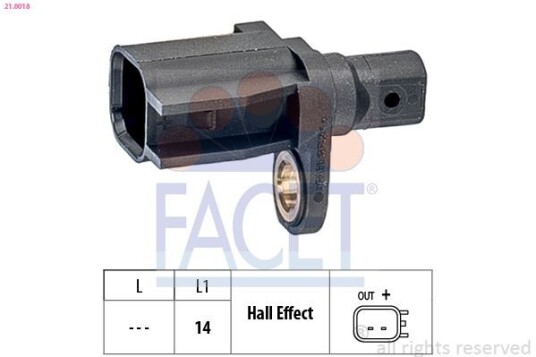 ABS sensor EPS 1.960.018