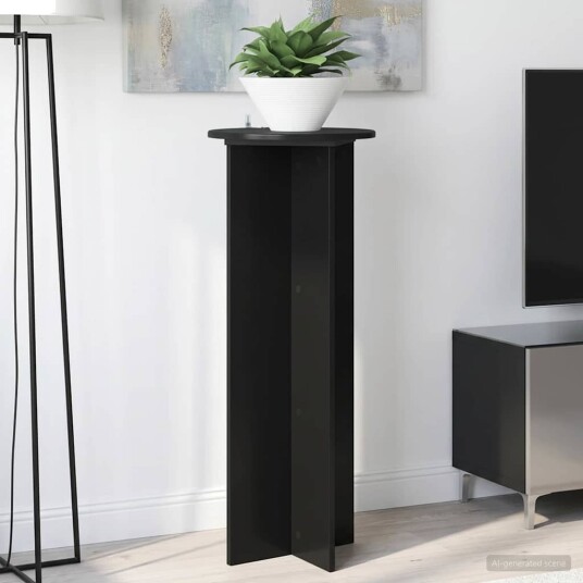 vidaXL Planteholder 2 stk. Svart Ø40 x 100 cm Konstruert tre