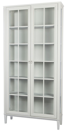Englesson - Stockholm 2.0 Whitewash 534wwg2 - Skap Og Vitrineskap - Tre Farget,Hvit - Glass/mdf/tre