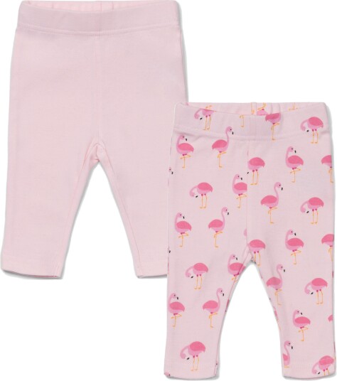 Tiny Treasure Lexi Leggings 2-Pack Pink/Flamingo 68