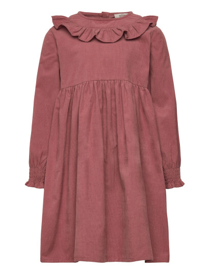 Huttelihut Dress Ls Corduroy Pink 122