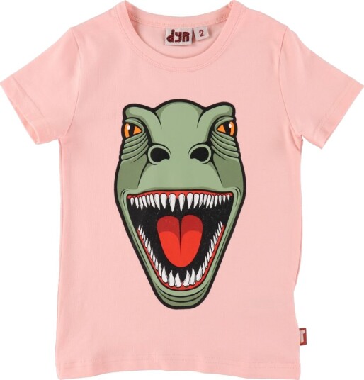 DYR T skjorte Growl T Powder Peach m. T Rex DYR 5 år (110) T skjorte Rosa