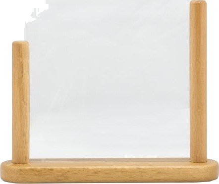 Securit® A4 Display Ramme I Massivt Teakfarvet Træ