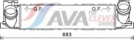 AVA COOLING SYSTEMS BWA4464 Intercooler AVA COOLING SYSTEMS BWA4464 Intercooler
