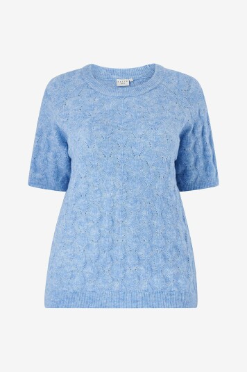 KAFFE Curve - Topp kcNalene Knit Pullover - Blå