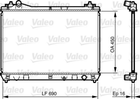 Radiator VALEO 735433