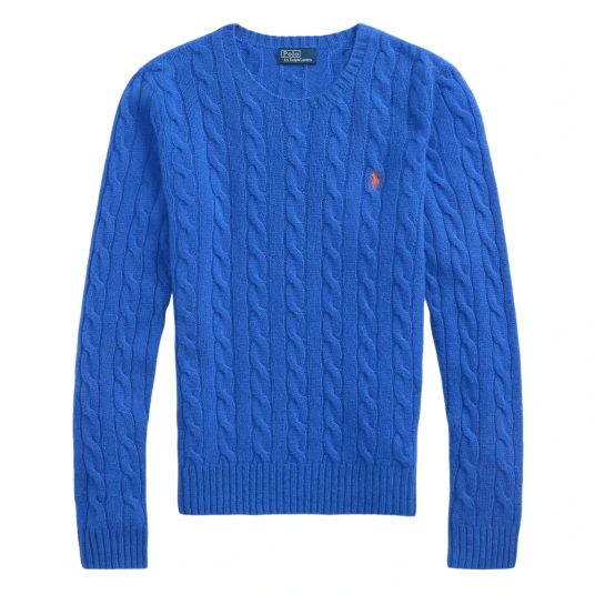 Ralph Lauren Polo Dame Strikkevarer Blå L Ralph Lauren Polo Dame Strikkevarer Blå L