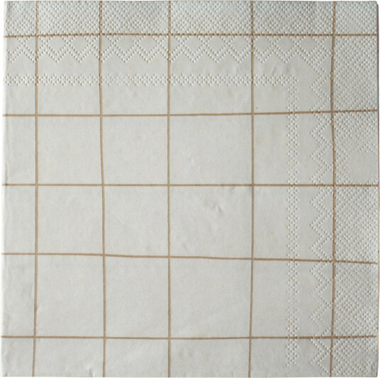 DBKD Square papirserviett 33x33 cm 20 pakning Creme DBKD Square papirserviett 33x33 cm 20 pakning Creme